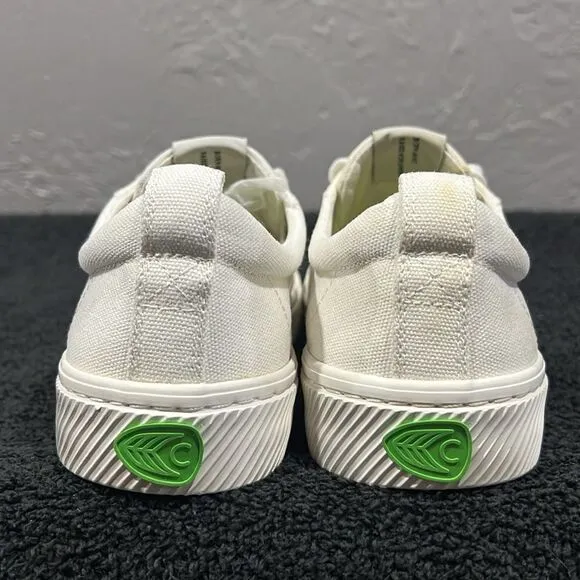 🔥🔥 CARIUMA OCA Low Top Off-White Canvas Sneakers Shoes Women Sz 8 - EUC