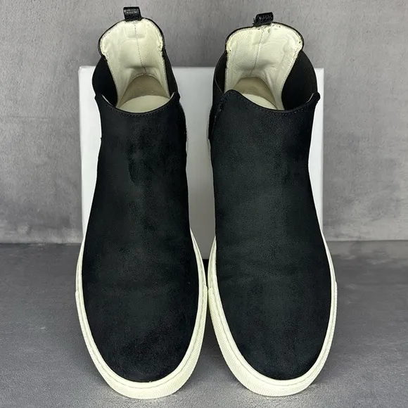 🔥🔥🔥 Lanvin black Suede Men Ankle Chelsea Boot Sneaker Shoes Size: 8 US/ 41EU🔥🔥🔥