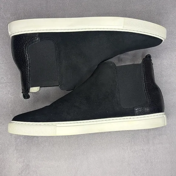 🔥🔥🔥 Lanvin black Suede Men Ankle Chelsea Boot Sneaker Shoes Size: 8 US/ 41EU🔥🔥🔥