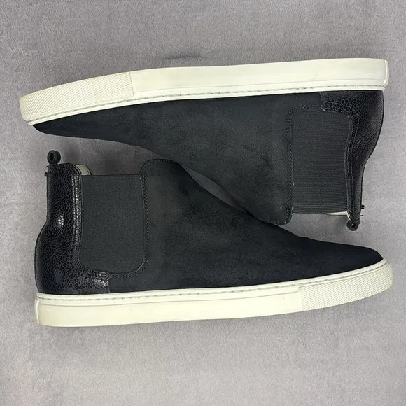🔥🔥🔥 Lanvin black Suede Men Ankle Chelsea Boot Sneaker Shoes Size: 8 US/ 41EU🔥🔥🔥
