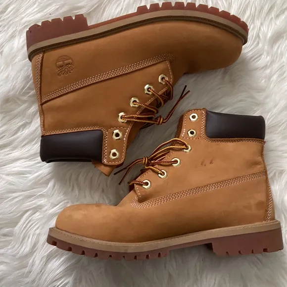 💛 Timberland 6” Premium Waterproof Boots - Juniors/Kids