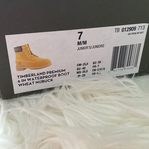 💛 Timberland 6” Premium Waterproof Boots - Juniors/Kids
