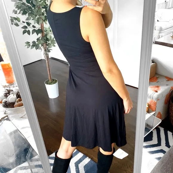 🖤 ZALANDO BLACK WHITE LACE FLOWY MIDI DRESS!
