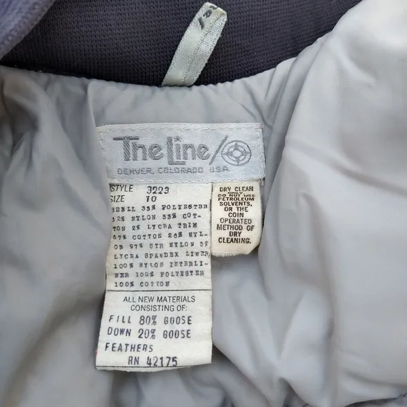 1980's ski set PUFFER JACKET   PANTS 80's S
