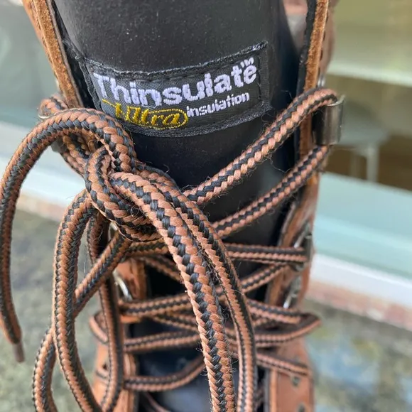 3M Thinsulate Men's Black and Brown Boots