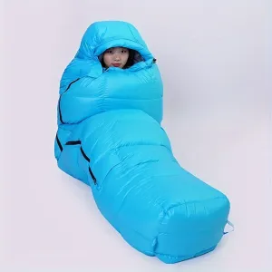 4 Seasons Cold Weather Lightweight Down Sleeping Bag - Waterproof, Portable, Insulated, Comfortable, Compact - Ideal for Outdoor Camping, Hiking, Backpacking Adventures for Adults