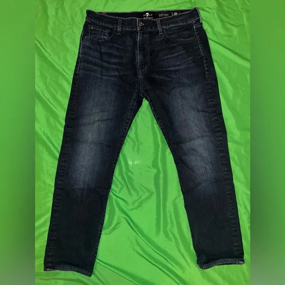7 for All Mankind Lux Performance Adrien Men's Dark Denim Jeans size 36