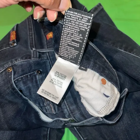 7 for All Mankind Lux Performance Adrien Men's Dark Denim Jeans size 36