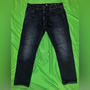 7 for All Mankind Lux Performance Adrien Men's Dark Denim Jeans size 36