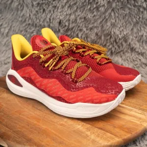 7Y Under Armour x Bruce Lee Curry Flow 11 'Fire' 3027577-600 Kids GS Red Yellow