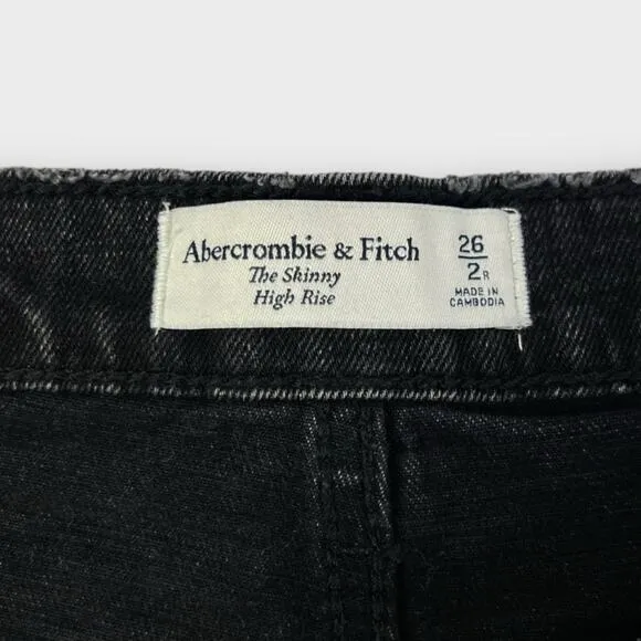 Abercrombie &amp; Fitch The Skinny High-Rise Jeans Size 26/2 Regular