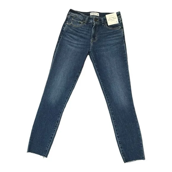 Abercrombie &amp; Fitch The Super Skinny Ankle Mid-Rise Jean