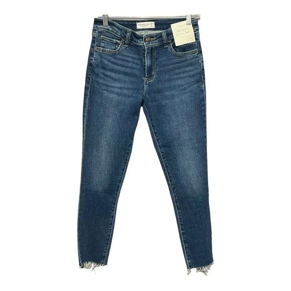Abercrombie &amp; Fitch The Super Skinny Ankle Mid-Rise Jean