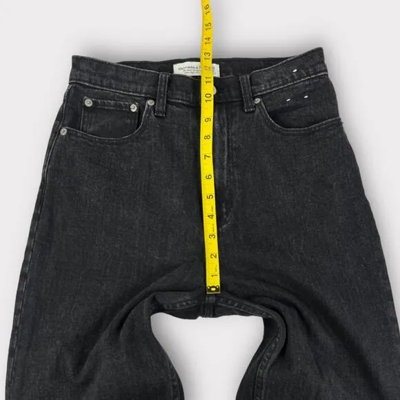 Abercrombie &amp; Fitch Ultra High Rise Ankle Straight Jean 26/2R