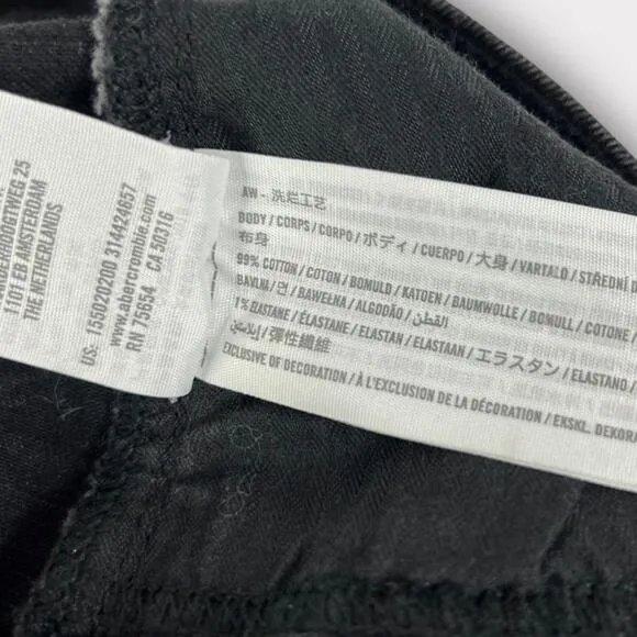 Abercrombie &amp; Fitch Ultra High Rise Ankle Straight Jean 26/2R