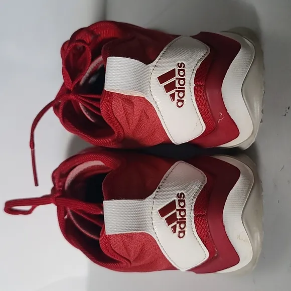 Addidas red turf sneakers athletic coach shoes  size 9