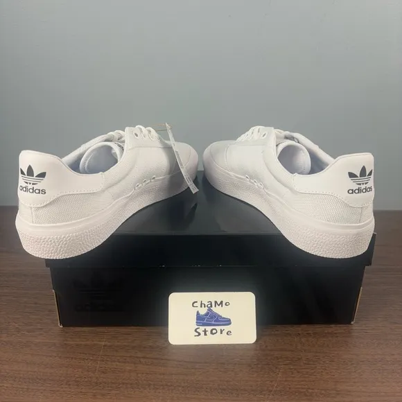 Adidas 3MC Shoes White Canvas Casual Sneakers Originals B22705 Men’s Sz