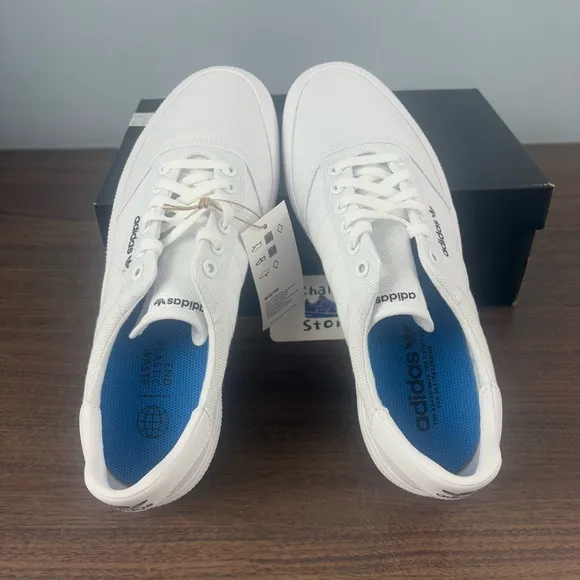 Adidas 3MC Shoes White Canvas Casual Sneakers Originals B22705 Men’s Sz
