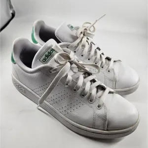 Adidas Cloudfoam Comfort Running Men’s Sneaker Shoes 28Y001 White Green 9.5