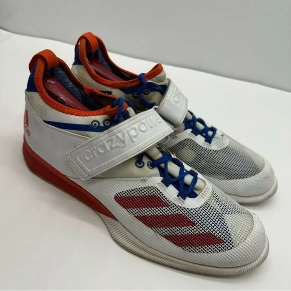 Adidas Crazy Power Mens 10.5 Weightlifting Shoes Sneakers Red/White/Blue BA9170