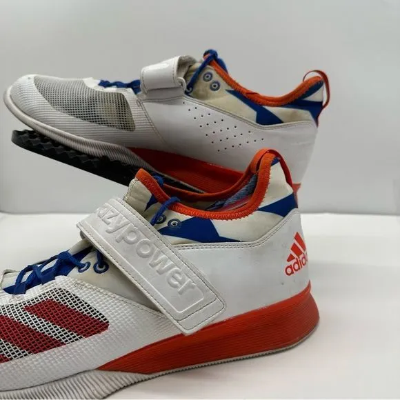 Adidas Crazy Power Mens 10.5 Weightlifting Shoes Sneakers Red/White/Blue BA9170