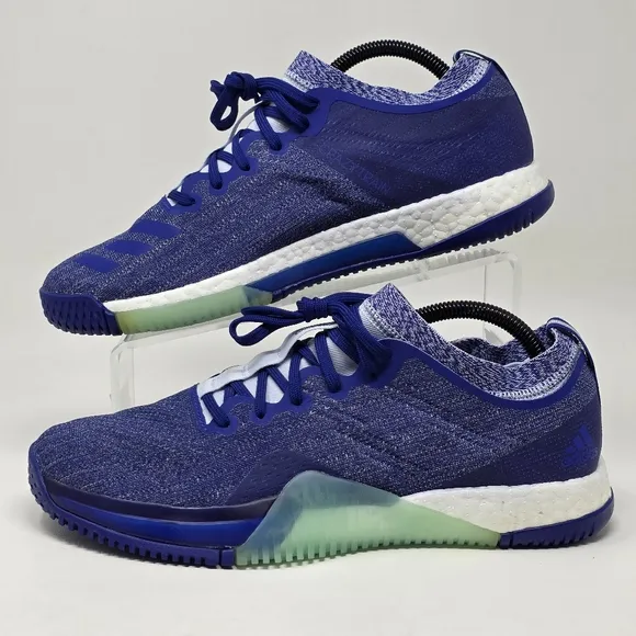Adidas CRAZYTRAIN Women's Size 10 Cross Training Shoes Blue B75770 Pre-owned