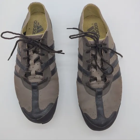 Adidas Daroga Men's sz 10 Tan and Black Outdoor Shoes Vintage