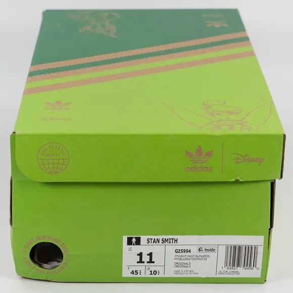 Adidas Disney x Stan Smith 'Tinkerbell' GZ5994 2021 Peter Pan Leather Sneakers