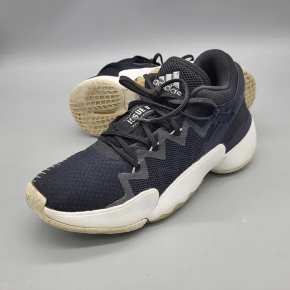 Adidas D.O.N Issue #2 Youth Basketball Shoes Size 5 Black Sneakers
