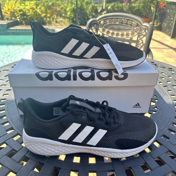 Adidas Fluidflow 3.0 Black White Men's Athletic Shoes IG9835
