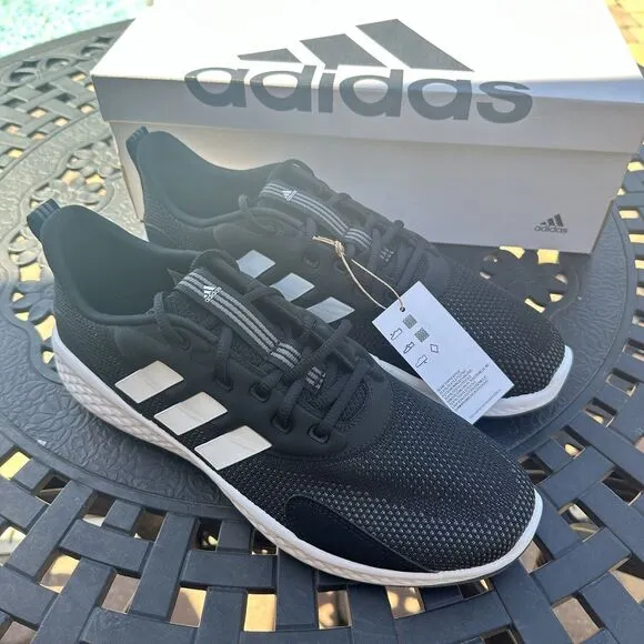 Adidas Fluidflow 3.0 Black White Men's Athletic Shoes IG9835