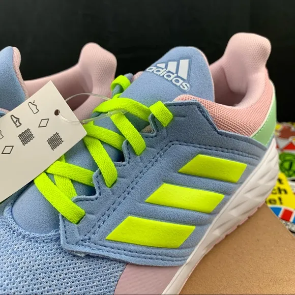 Adidas Forta Faito Pastel Runners Size 5.5 Youth / 7 Womens