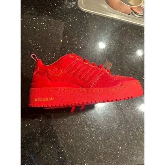 Adidas Forum Bold bright red GV7660 Sneaker Shoes Womens NWT Size 6.5