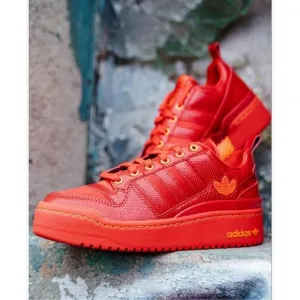 Adidas Forum Bold bright red GV7660 Sneaker Shoes Womens NWT Size 6.5