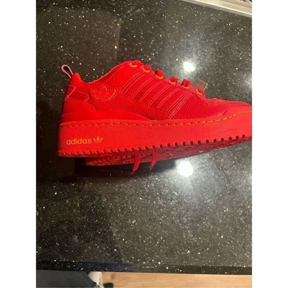 Adidas Forum Bold bright red GV7660 Sneaker Shoes Womens NWT Size 6.5