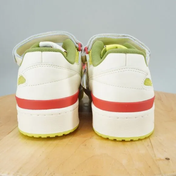 Adidas Forum Low 'The Grinch' Mens Size 11.5 Shoes White Green Red Dr. Seuss