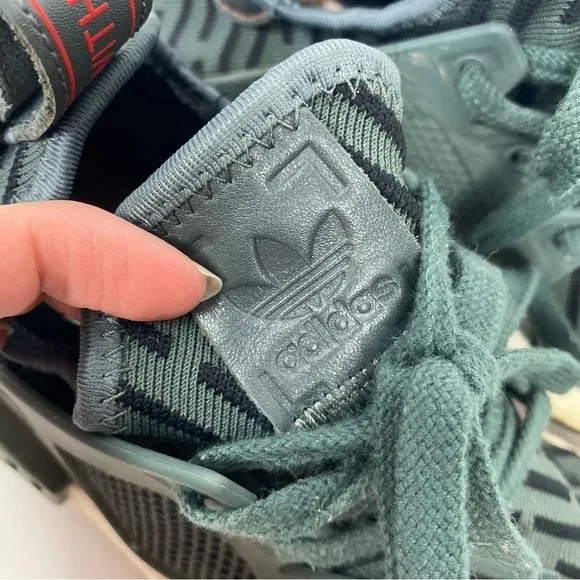 Adidas Green Ultraboost sneakers athletic shoes