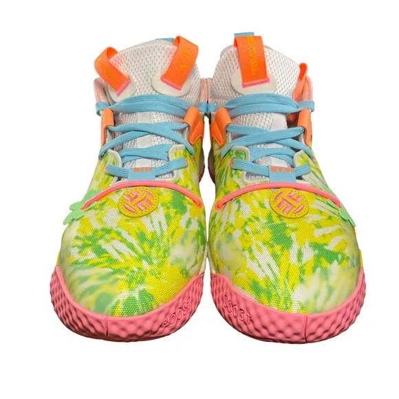Adidas Harden Vol 6 Multicolor/Tie Dye Basketball Shoes HQ6096 Men's Size 9.5