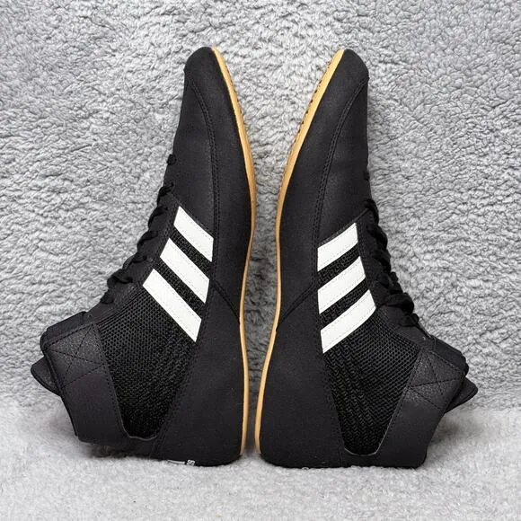 Adidas HVC 2 Mens Size 11.5 Wrestling Shoes Sneakers Black White AQ3325