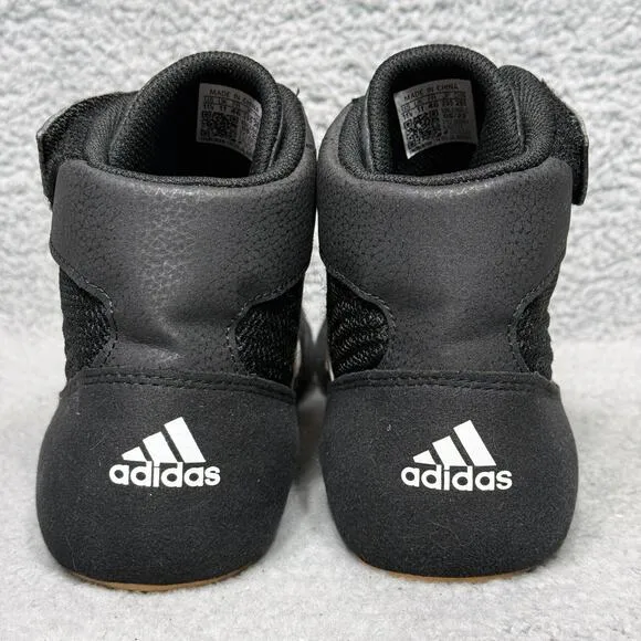 Adidas HVC 2 Mens Size 11.5 Wrestling Shoes Sneakers Black White AQ3325