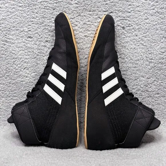 Adidas HVC 2 Mens Size 15 Wrestling Shoes Sneakers Black White AQ3325