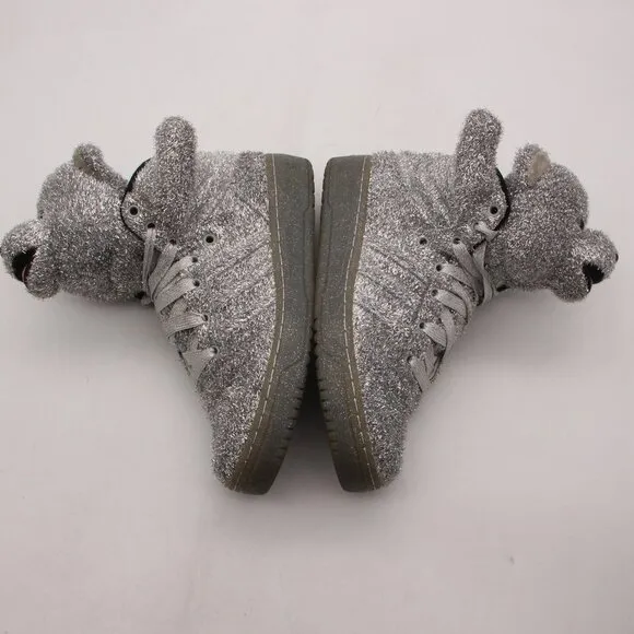 Adidas Jeremy Scott Gray Bear Shoes Men's 7 Women's 8 Sneakers G96187