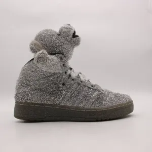 Adidas Jeremy Scott Gray Bear Shoes Men's 7 Women's 8 Sneakers G96187