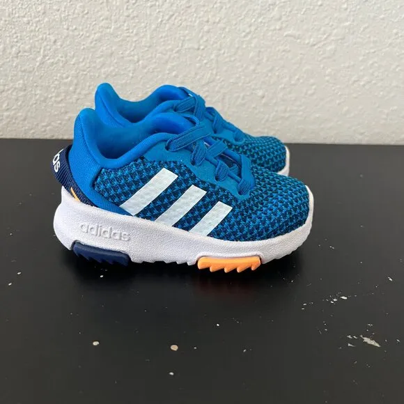 Adidas Kid's Blue Racer Tr 2.0 Running Shoes Sneakers Size 3K