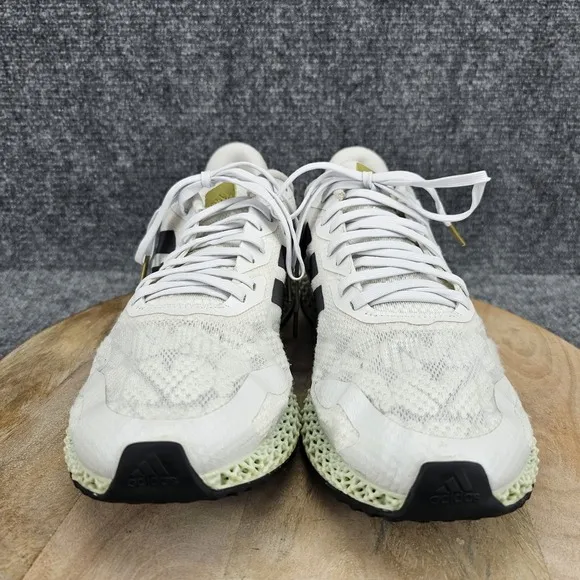 Adidas Mens 4D Runner 1.0 Size 11.5 White Black Running Training Sneakers Shoes