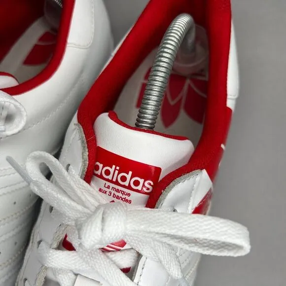 Adidas Men's Size 12 Superstar Trefoil Print / Scarlet Low Sneakers