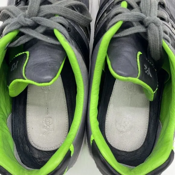 Adidas Mens Size‎ 9.5 Shoes Y-3 Yohji Yamamoto Gray White Green Sneaker Athletic