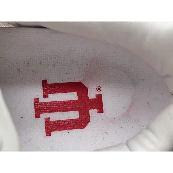 Adidas Mens White/Crimson Indiana Hoosiers Supernova Shoes Size 6