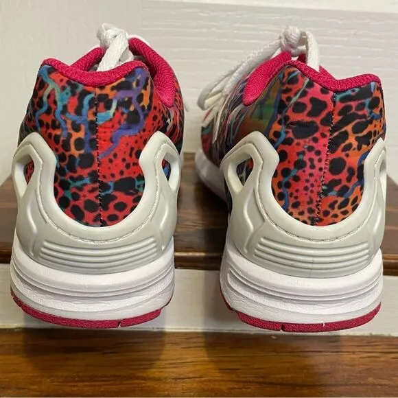 Adidas Men’s Torsion Zx Flux Pink Red White Black Multicolor Sneakers Shoes sz 6