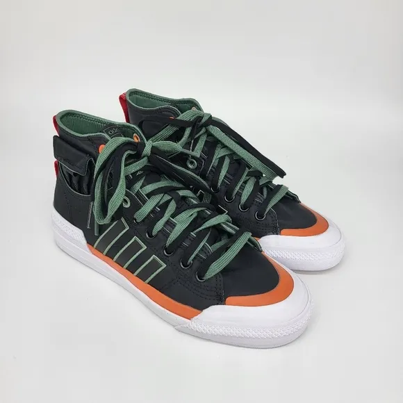 adidas Nizza High DL 'Black Green Oxide' Sneaker Men's